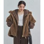 ショッピングドゥ コート アウター ミンクファーライクフーディーベスト レディース