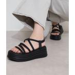 サンダル LIBERTYDOLL デザインストラップ 軽量厚底スポーツサンダル レディース