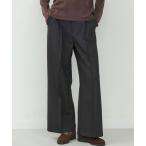 ショッピングジョンブル スラックス パンツ ストライプピンタックワイドスラックス レディース