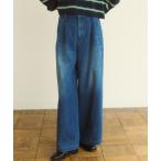 ショッピングジョンブル ジーンズ デニム デニムパンツ デニムツータックイージーパンツ レディース