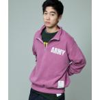 ショッピングジョンブル トレーナー スウェット 「TOP KHAKI」ARMYハーフジップ メンズ レディース