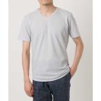 tシャツ 「日本製」レンガ柄Vネック半袖カットソー メンズ