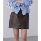 スカート 合皮ミニスカート