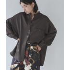 ブラウス シャツ マットサテン バンドカ