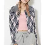 ショッピングカーディガン カーディガン 「セットアップ可」ARGYLE CHECK HG POLO SH アーガイルチェック ハイゲージ ポロシャツ 秋服 レディース