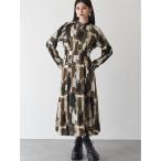 ショッピングマキシ ワンピース ニュアンスパターンマキシワンピース