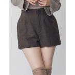 ショッピングショートパンツ パンツ ウールライクタックショートパンツ レディース