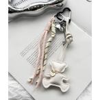 チャーム 「 NOLITA / ノリータ 」 ２Way テディベアチャーム 付きキーホルダー ハートリング付き バッグチャーム キーリング レディース