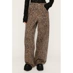 ジーンズ デニム デニムパンツ 「2025AW」LEOPARD WIDE LEG PT-D レオパード ワイドレッグ パンツ ディー 秋服 レディース