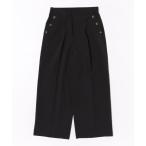 パンツ サラもちライト快適ワイドパンツ６０丈 レディース