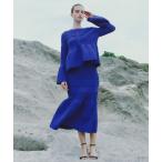 ショッピングミモレ丈 スカート パターンニットスカート