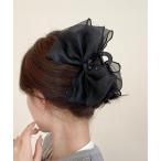 ヘアクリップ チュールリボンヘアクリップ