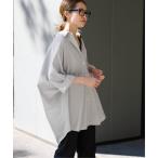 ブラウス シャツ 「WEB限定 / 追加」ハーフスリーブポンチョシャツ レディース