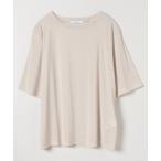 tシャツ ストライプシアーベロアTEE SS/586066 レディース