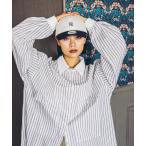 ブラウス シャツ 「MODE NORM CORE」2WAYカラービッグロングシャツ レディース