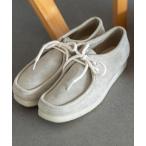 「Clarks」 デッキシューズ 9 シルバーグレー メンズ