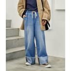  брюки woshu обработка roll выше легкий Denim брюки [ ограничение развитие ] женский 