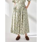 スカート スラブローンプリントスカート