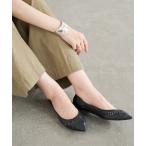 バレエシューズ パンプス 「追加」ポインテッドサシメッシュフラット