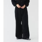 パンツ maturely / ワイド フレア ジャージー パンツ レディース