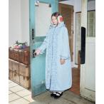 コート アウター フリルロングコート レディース