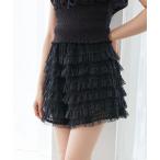 パンツ レースティアードショートパンツ レディース