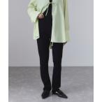 ショッピング冷感 パンツ 「接触冷感」キュプラニットスリムパンツ レディース