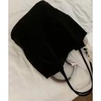 ショッピングポーチ トートバッグ 「 Port / ポート 」 シンプル フェイクスエード トートバッグ ( ポーチ付き )# レディース