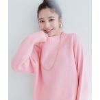 ショッピングショート ニット セーター ウール＆リサイクルポリショートニットプルオーバー レディース