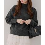 ニット セーター 「WEB先行予約」ヤクタッチハイネックプルオーバー レディース