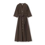 シャツワンピース スパンブロード シャツワンピース