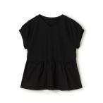 tシャツ アイレットジャージー ソフトVネックプルオーバー レディース