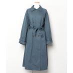 [UNE MANSION] тренчкот FREE темно-голубой женский 