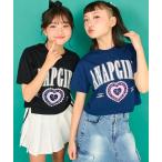 tシャツ カレッジ プリント クロッ