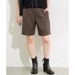 パンツ ウールライクストレッチショートパンツ レディース
