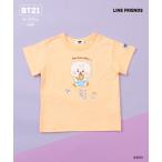 tシャツ 「BT21」アップリケ半袖Tシャツ キッズ 子供服 男の子 女の子