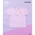 tシャツ 「BT21」プリント&刺しゅう半袖Tシャツ(ベビー) キッズ 子供服 男の子 女の子