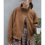 ブルゾン アウター スタンド合皮ブルゾン レディース