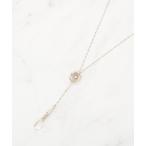 ネックレス 「2WAY」リング＆クリアドロップネックレス レディース