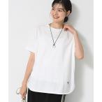 tシャツ 「洗える」シャツテール半袖Tシャツ レディース