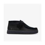 「Clarks」 モカシンブーツ UK8 ブラック メンズ