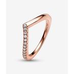 「Pandora」 リング 52 ピンクゴールド レディース