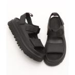 「UGG」 フラットサンダル 24cm ブラック レディース