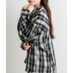 「OLIVE des OLIVE」 長袖ネルシャツ FREE ブラック レディース