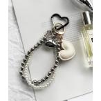  очарование [ NOLITA /no Lee ta]3WAY жемчуг Heart очарование имеется kalabina ремешок смартфон сумка брелок для ключа соответствует сумка коричневый 