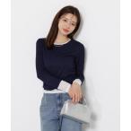 tシャツ 「ウォッシャブル」レイヤード風テレコ / 1215260802 レディース