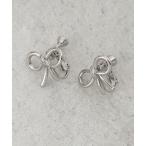イヤリング リボンメタルイヤリング レディース