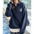  футболка тренировочный FIRSTMOOD специальный заказ [YALE] воротник имеется большой размер обратная сторона ворсистый тренировочный женский 