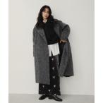 ステンカラーコート コート スタンドカラー3WAYシャギーロングコート レディース