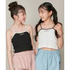 キャミソール 肌着 カップ付き配色テレコキャミソール キッズ 子供服 女の子